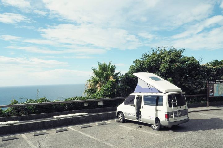 Familienurlaub Roadtrip durch Japan im Camper Van mit Kindern