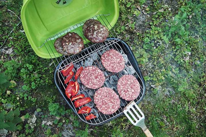Burger Grillen Camping