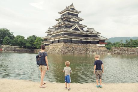 Japan mit Kindern und Rundreise Burg von Matsumoto