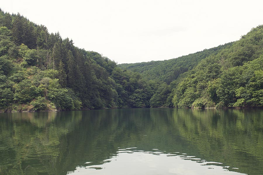 Bootstour auf dem Obersauer-Stausee Luxemburg