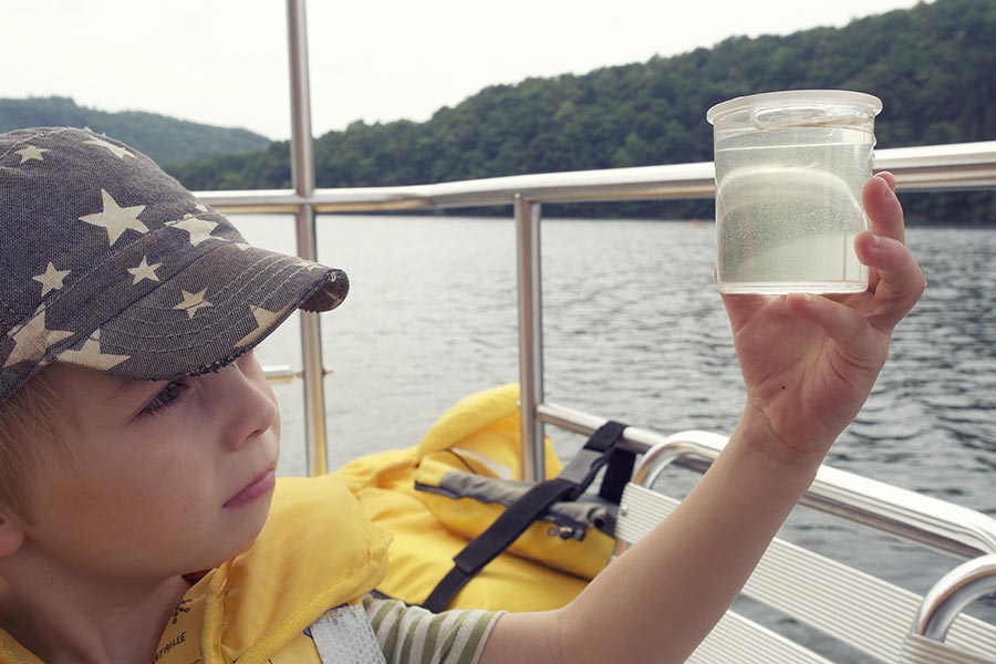 Bootstour auf dem Obersauer-Stausee Luxemburg