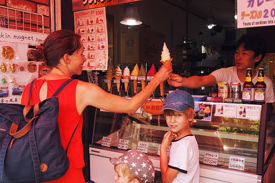 Japan mit Kindern Eisdiele