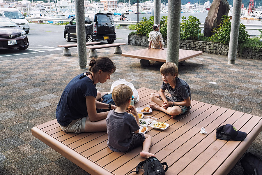 Japan mit Kindern Mittagessen