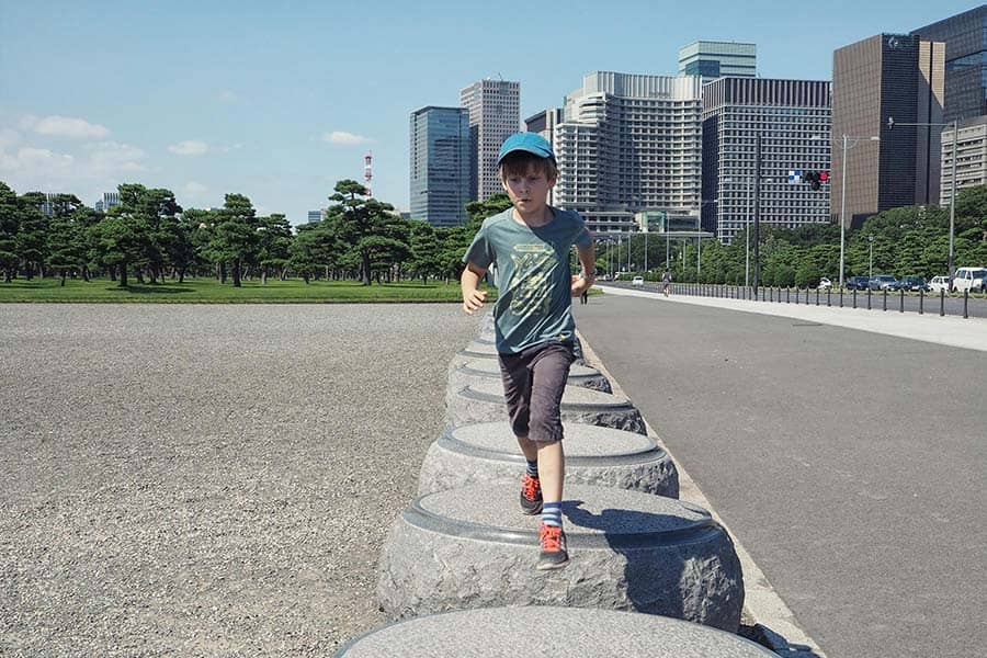 Action am Kaiserpalast Tokio