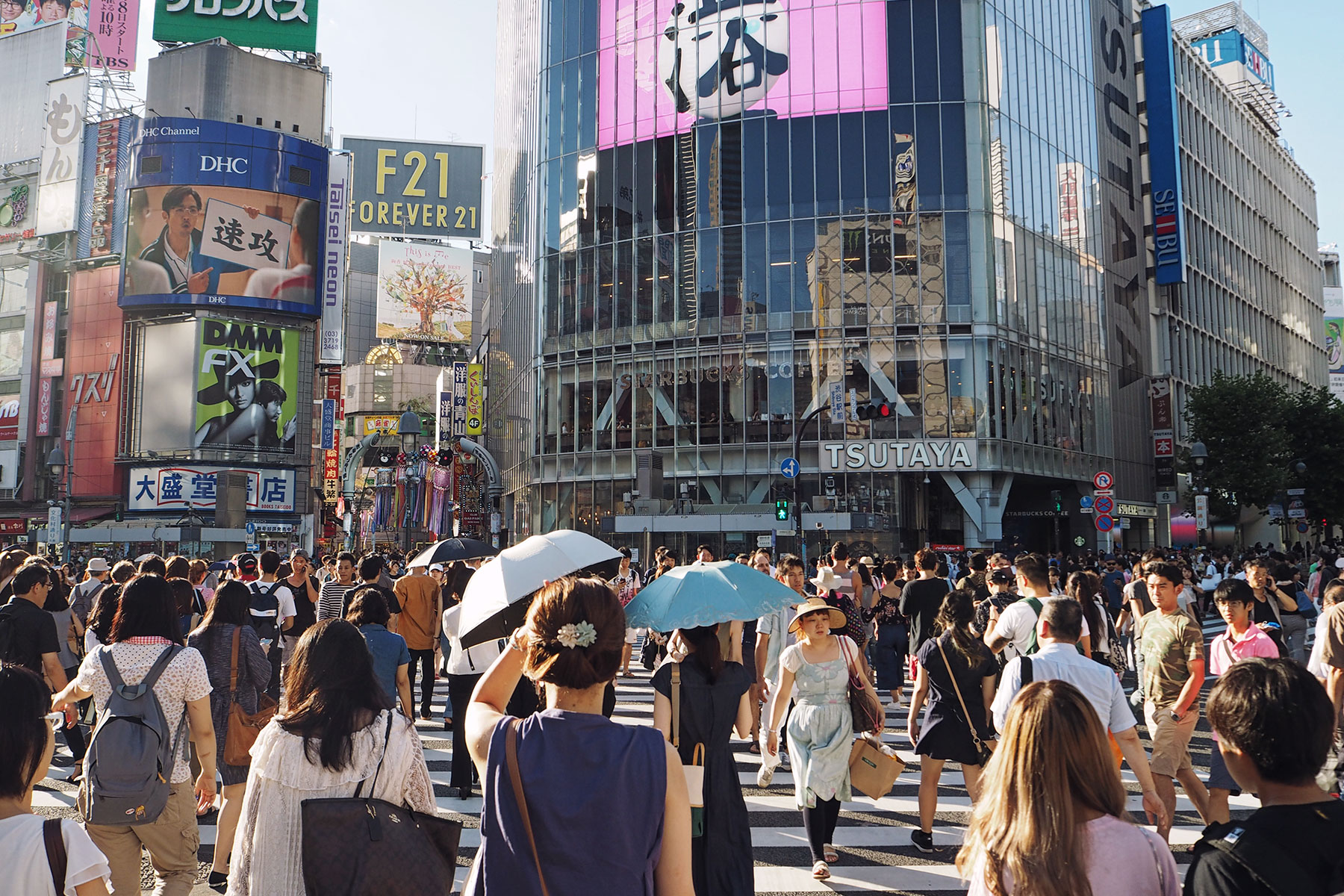 Kreuzung Shibuya Tokio