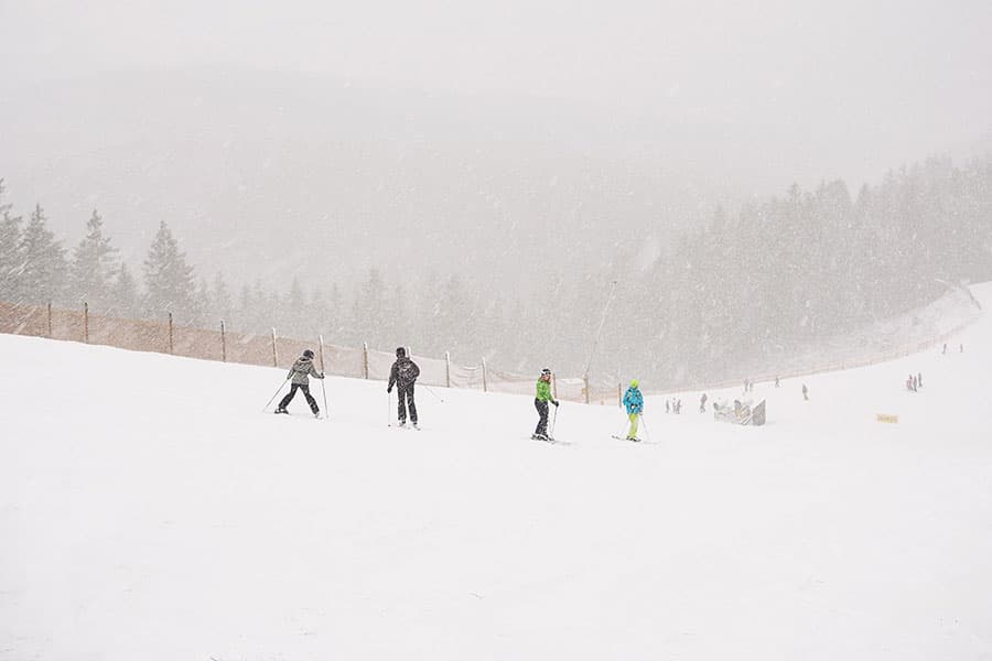 Winterberg mit Kindern