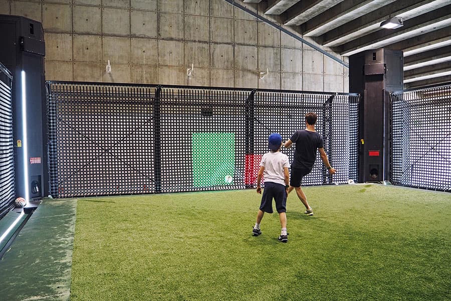 Fußball Cage im Olympiastadion Barcelona