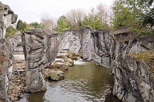 Wilde Felsformationen in Alaska