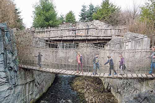 Wilde Felsformationen in Alaska