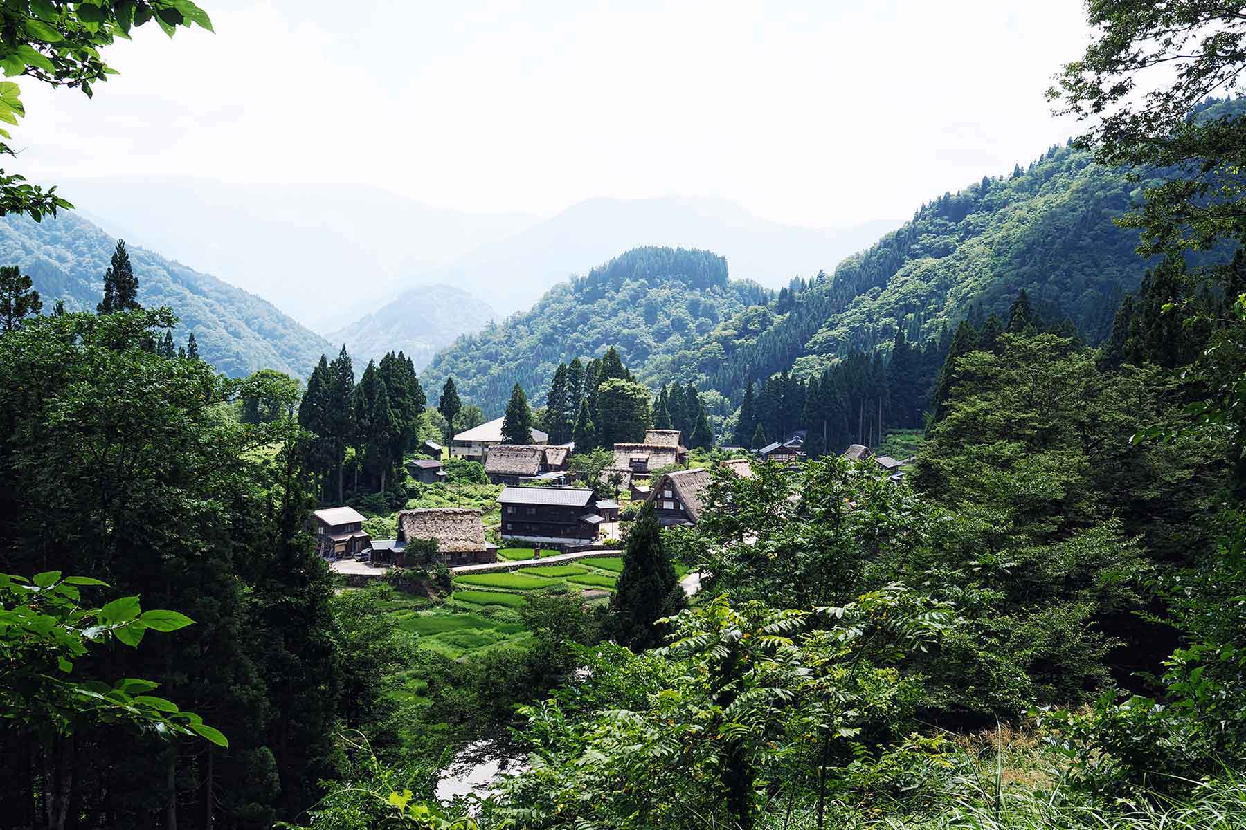 Ainokura in den japanischen Alpen