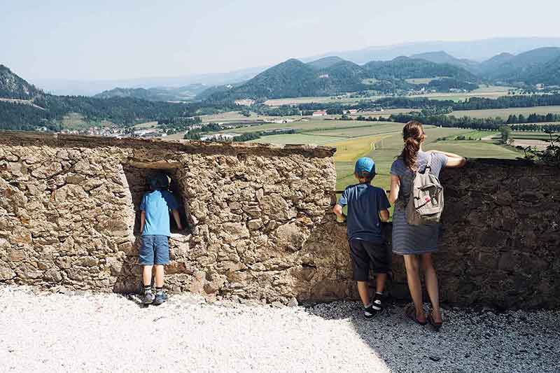 Mittelkärtnen mit Kindern