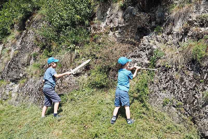Mittelkärtnen mit Kindern