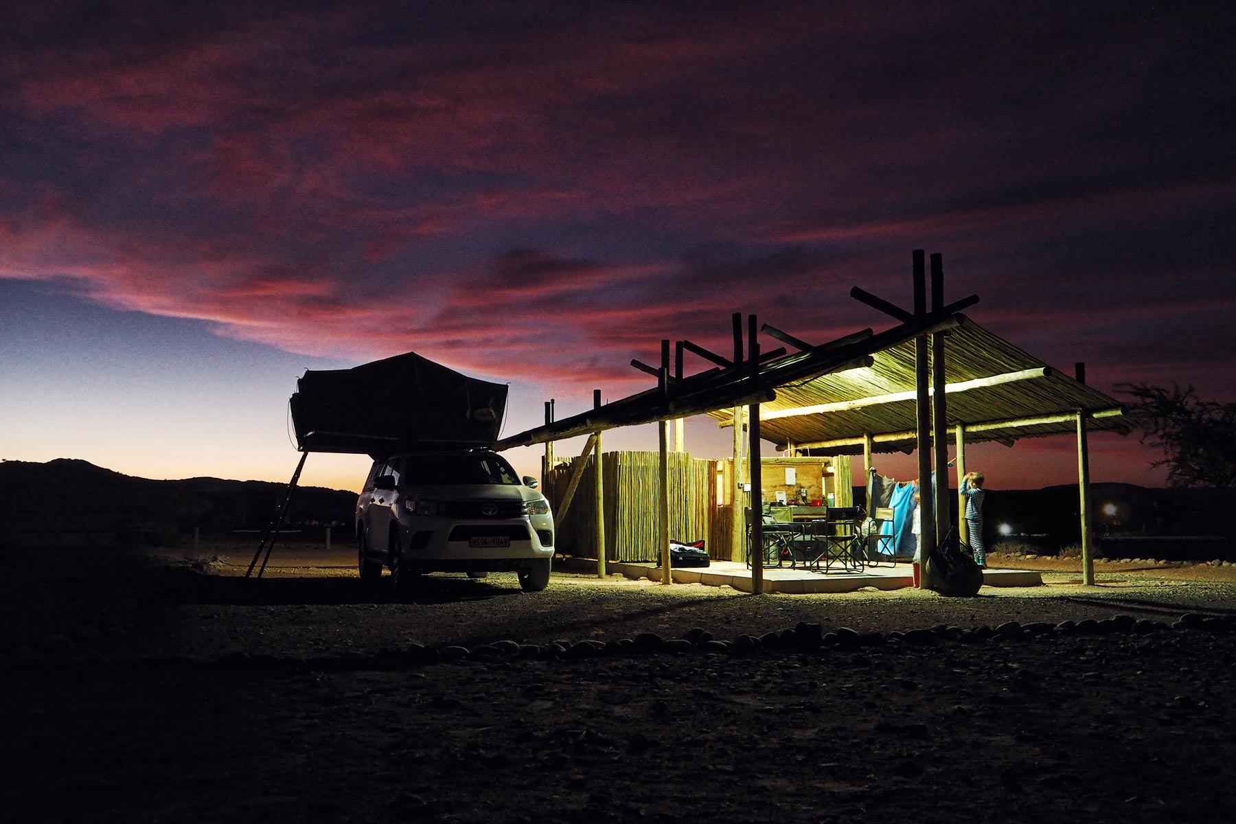 Namibia bei Nacht