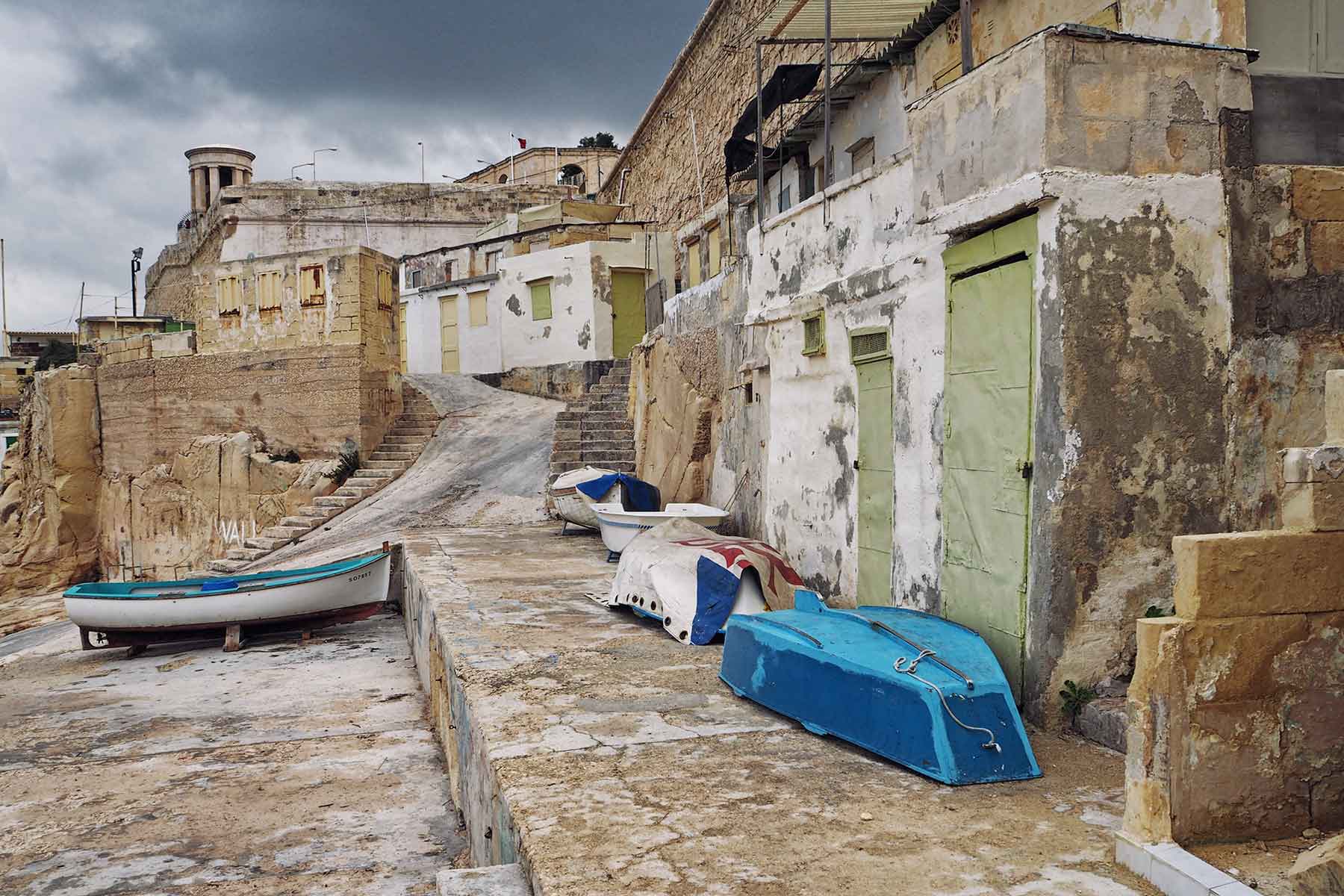 Fischerhütten in Valletta