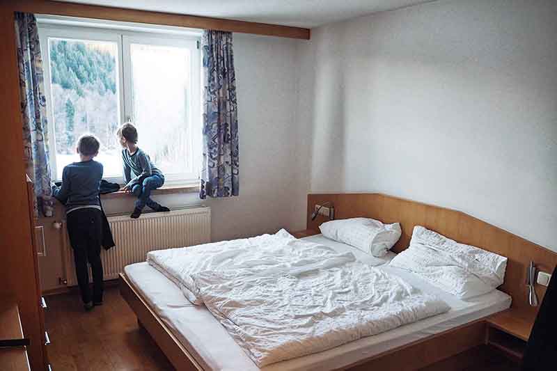 Doppelzimmer im Gästehaus Latschau