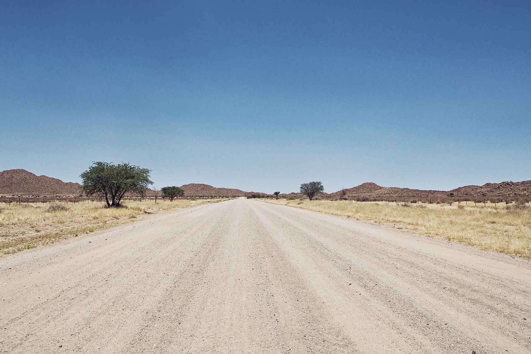 Gravel Road in Namibia