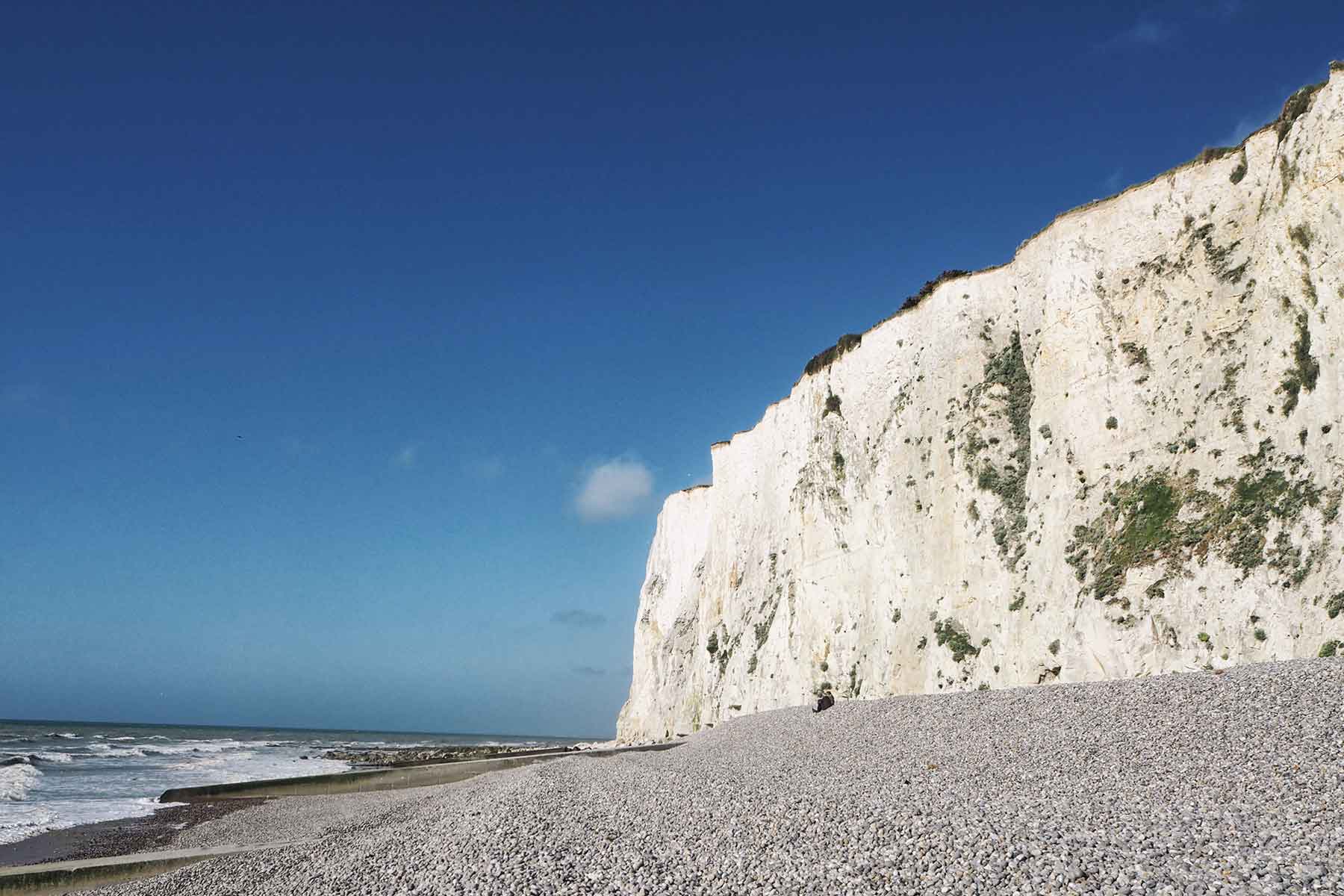 Steilküste in Mers-Les-Bains