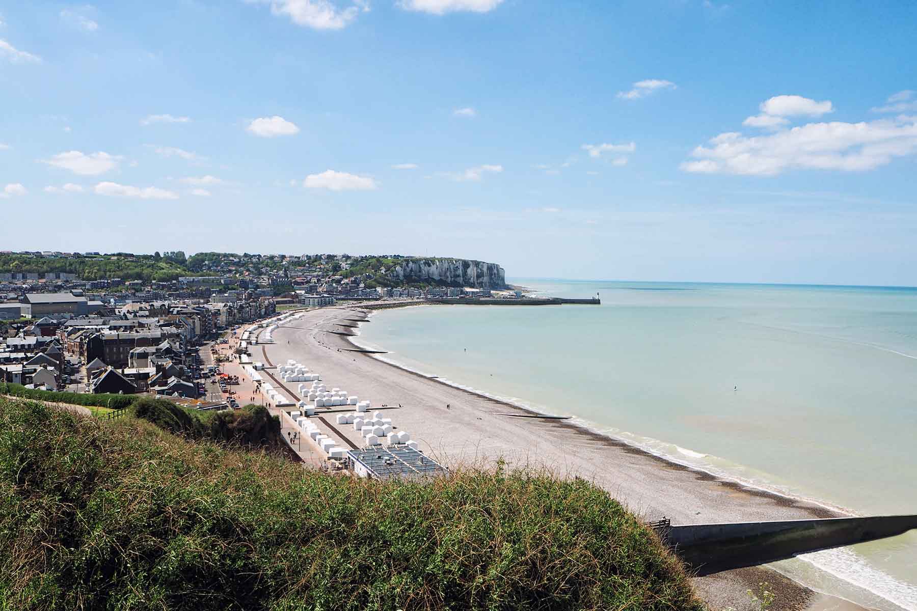 Blick auf Mers-Les-Bains und Le Tréport