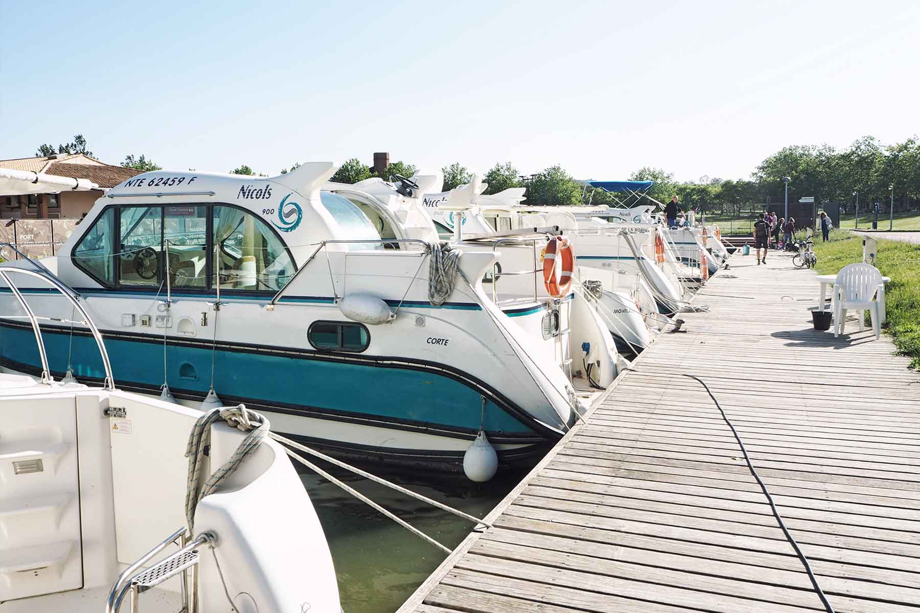 Hausboote in Port Lauragais