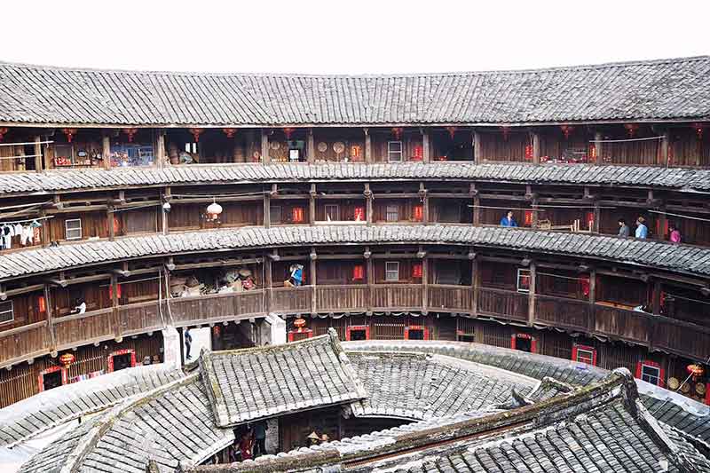 Tulou Haus von innen