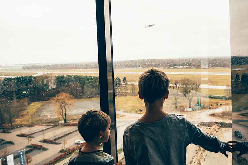 Nordport Plaza mit Kindern