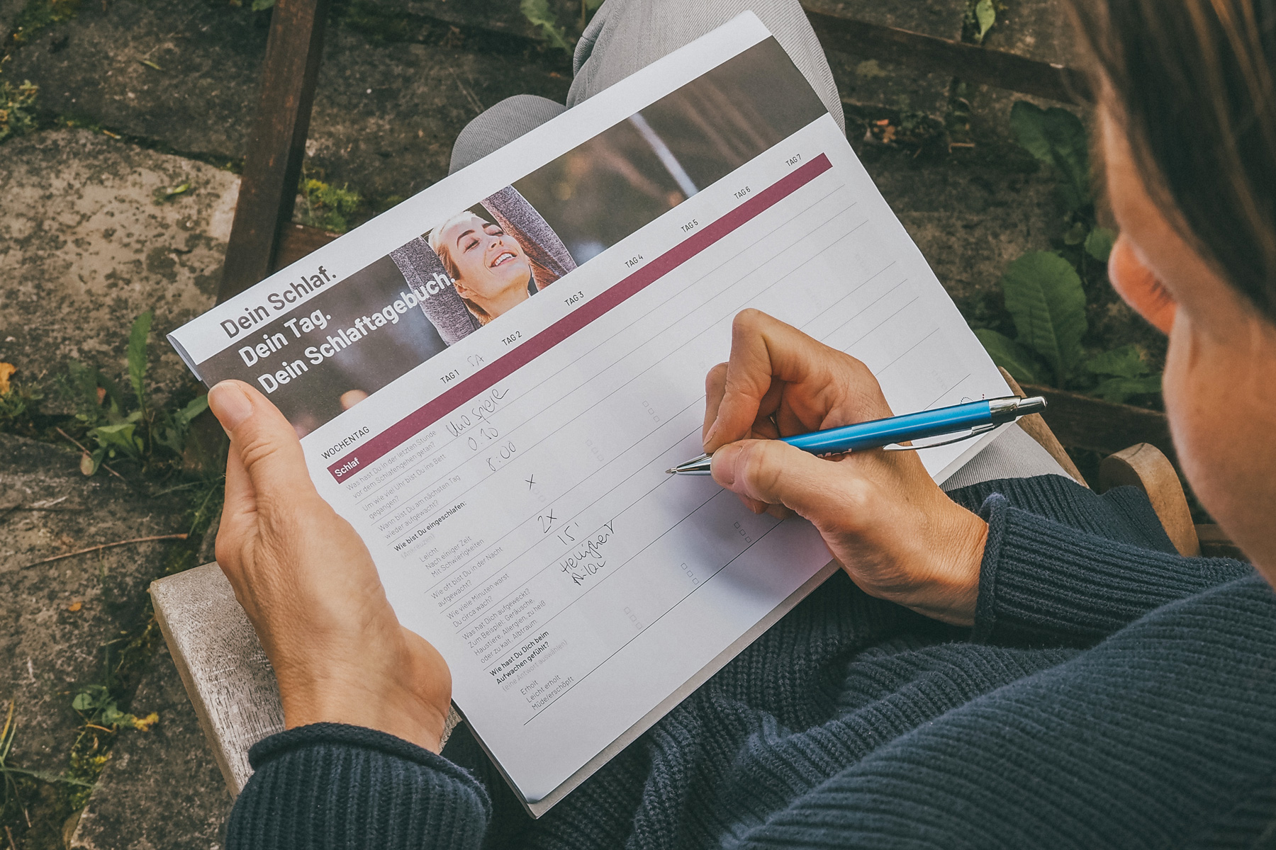 Das Schlaftagebuch von ResMed