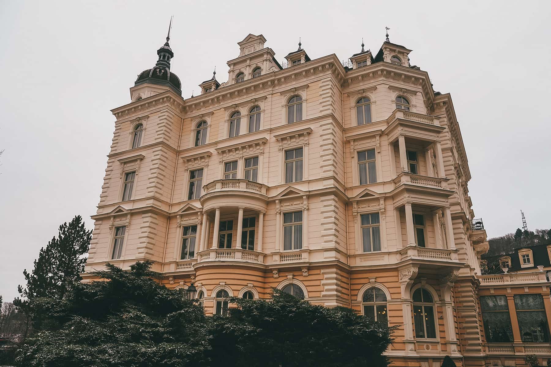 Das ehrwürdige Bristol Palace in Karlovy Vary
