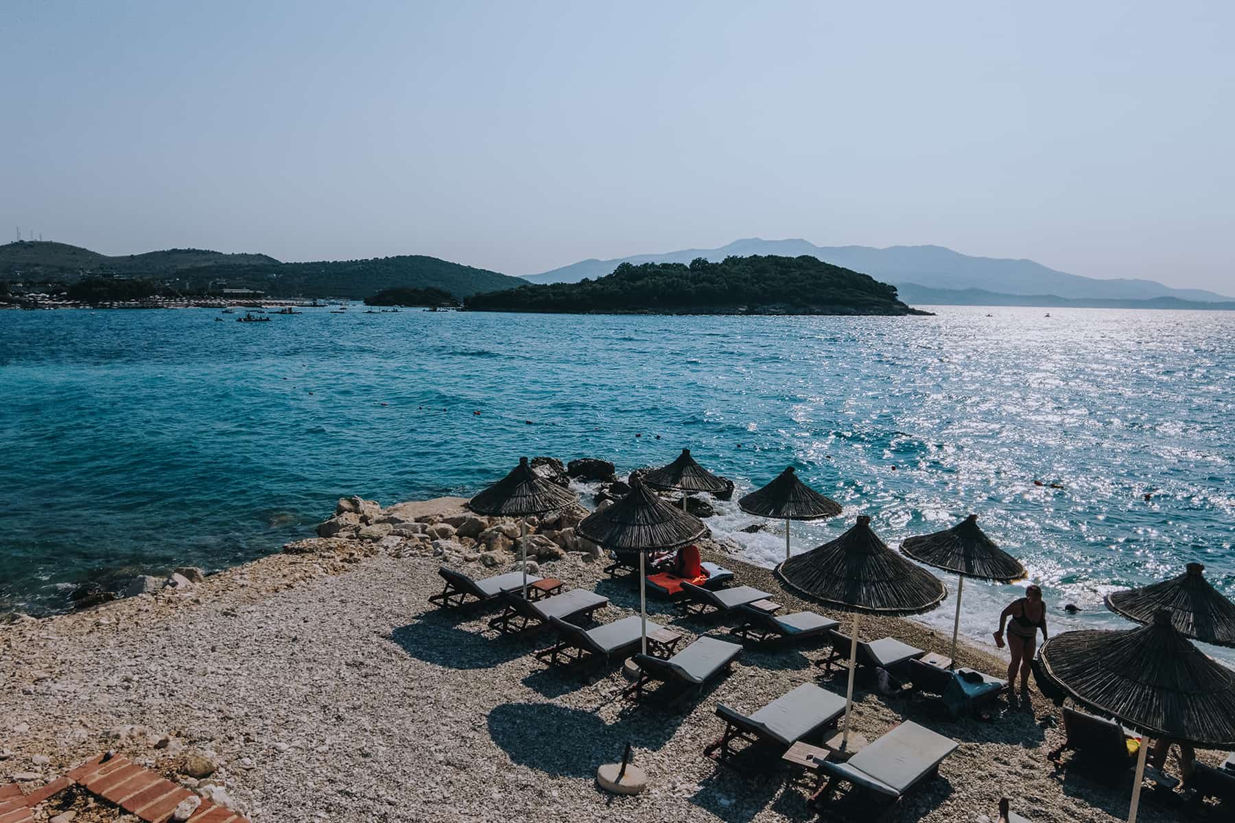 Strand in Ksamil Albanien