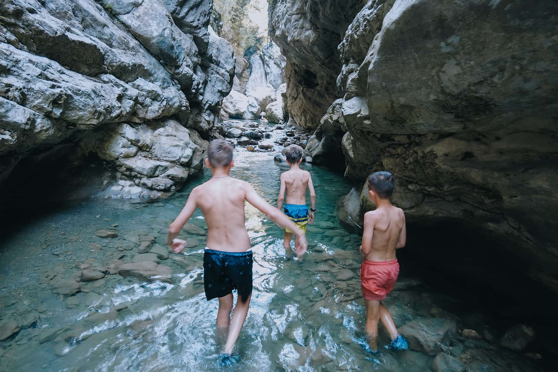 Kruja Canyon in Albanien