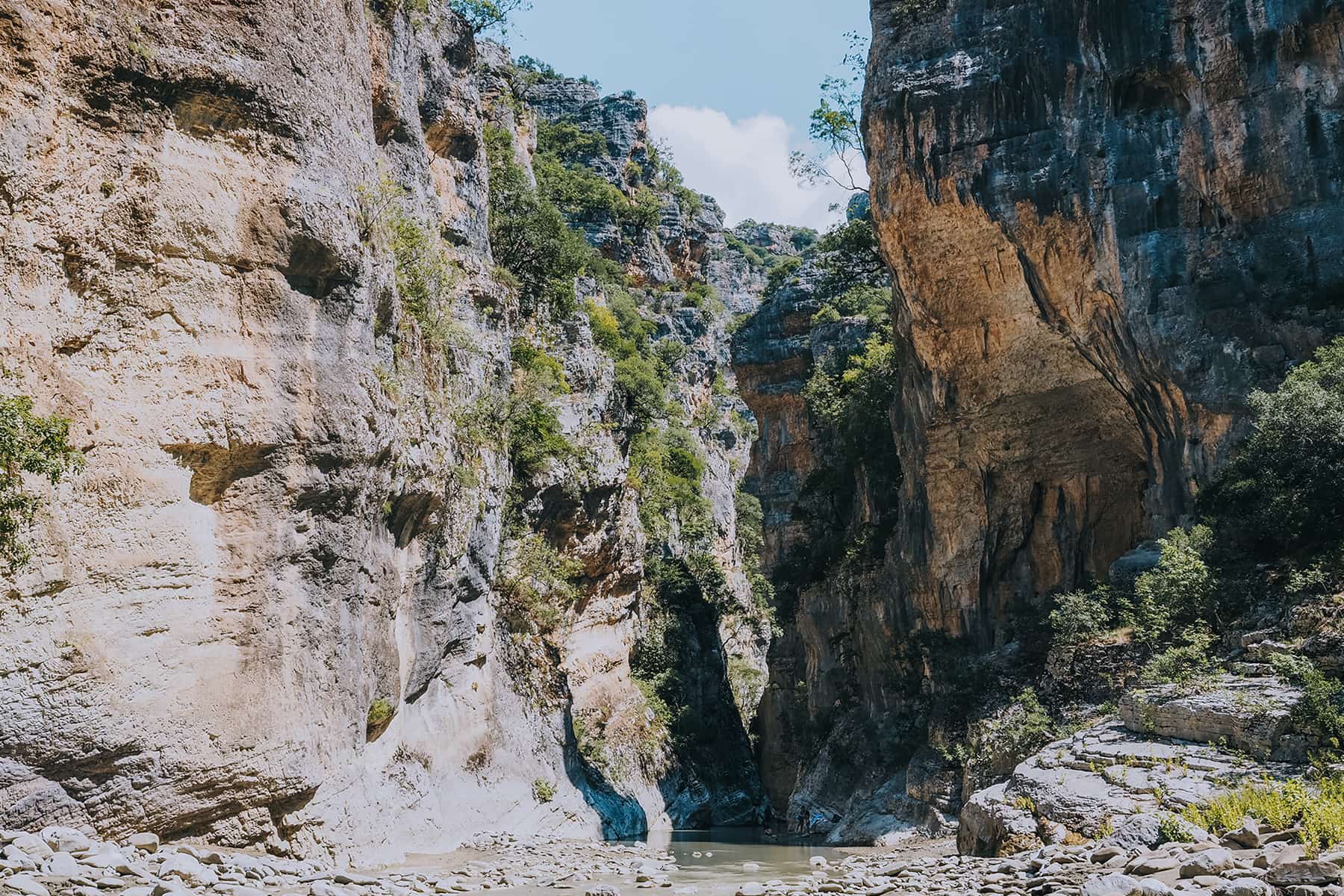Im Lëngarica Canyon in Albanien