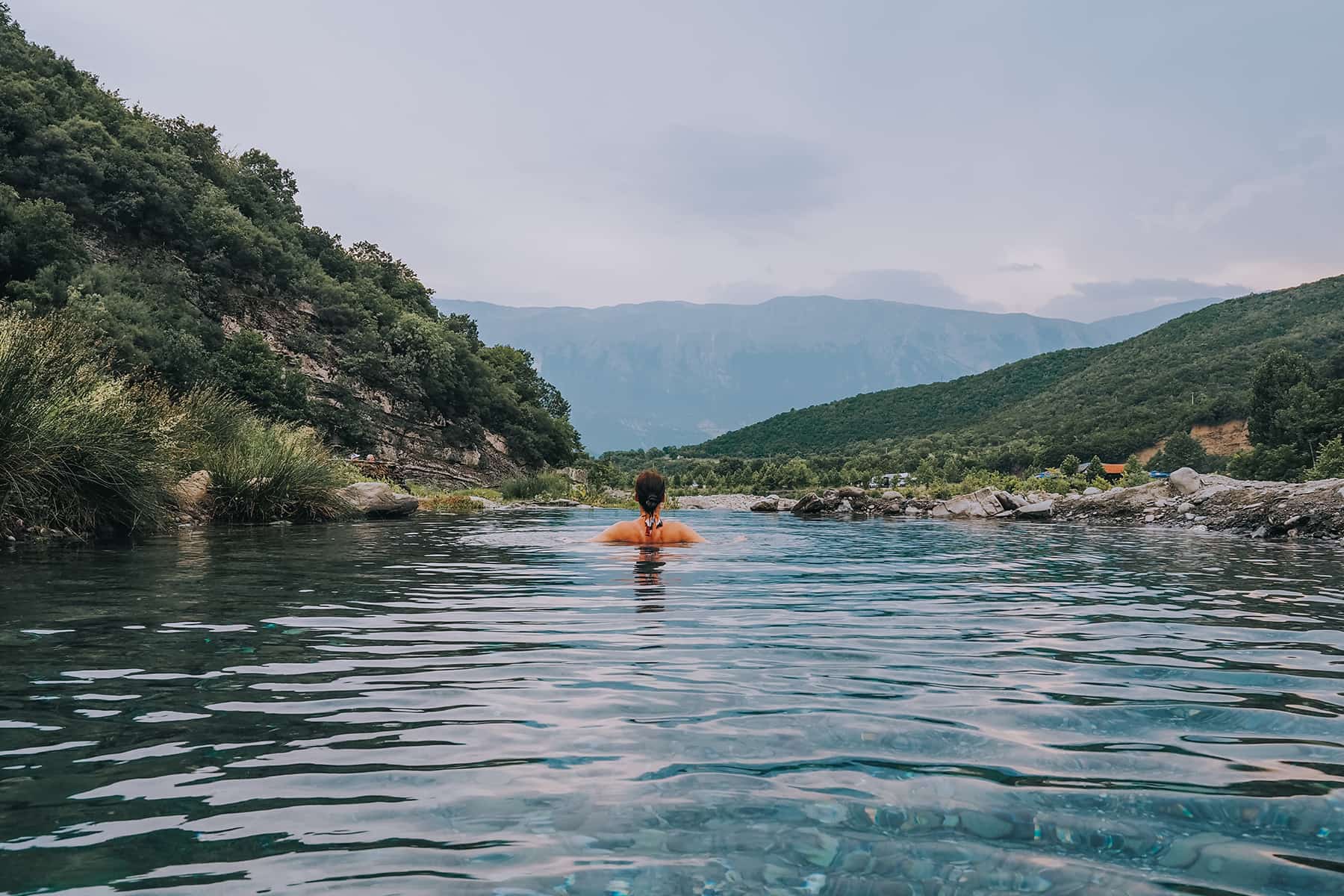 Pools in Benja in Albanien