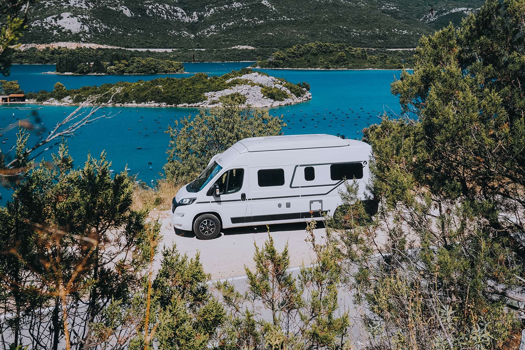 Campervan in Dalmatien in Kroatien