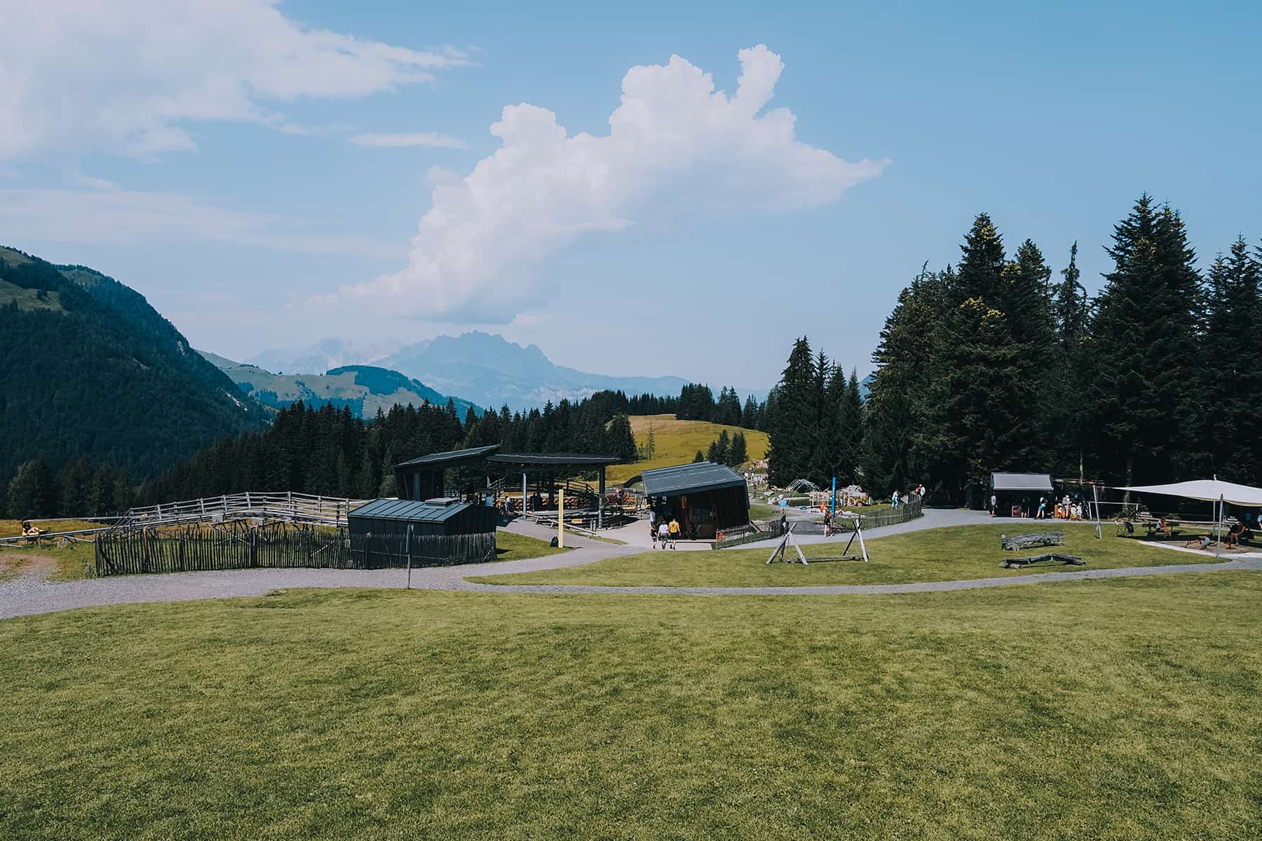 Spielparadies an der Mittelstation in Fieberbrunn