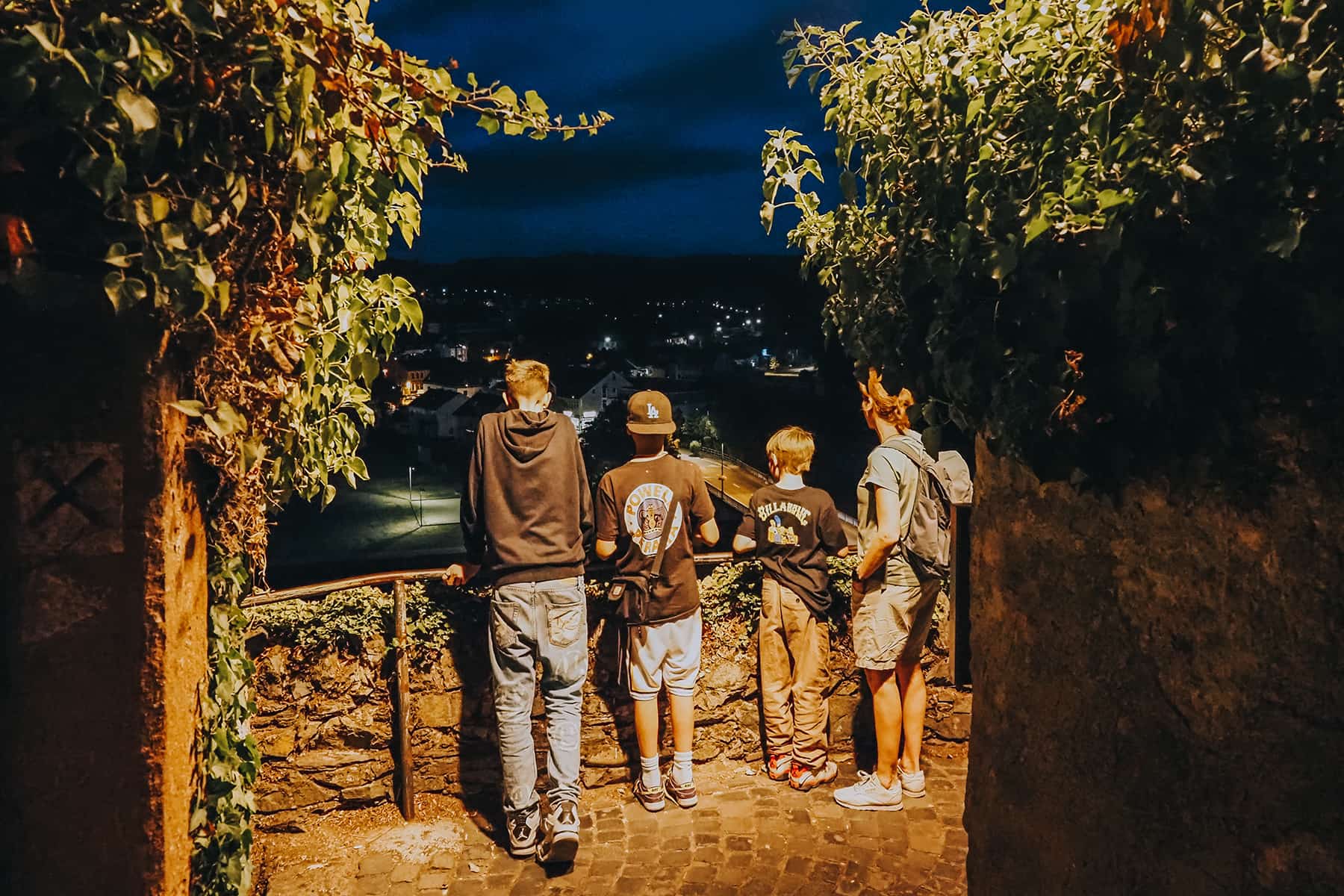 Saarburg in der Abenddämmerung