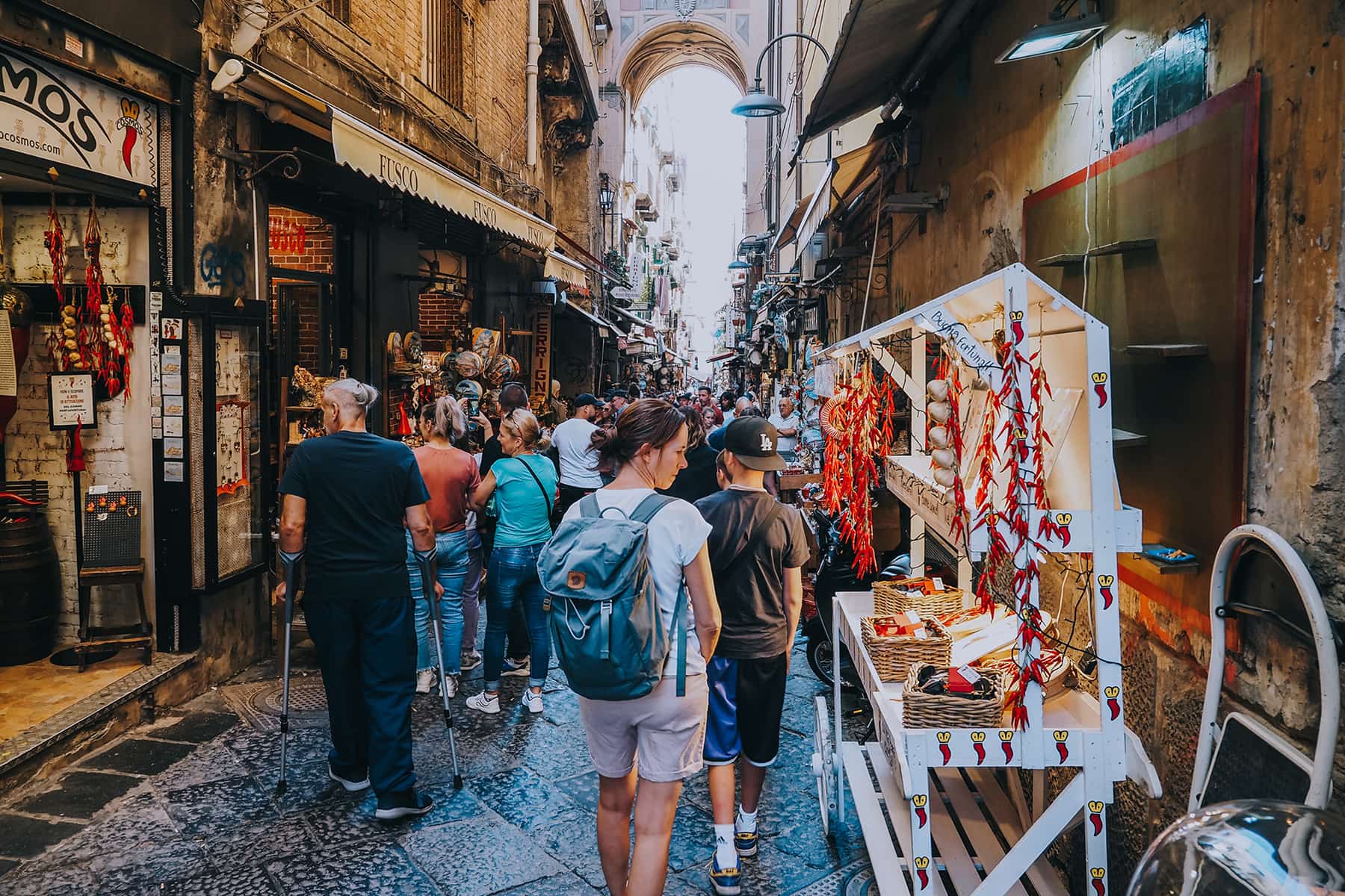 In der Krippenstraße in Neapel