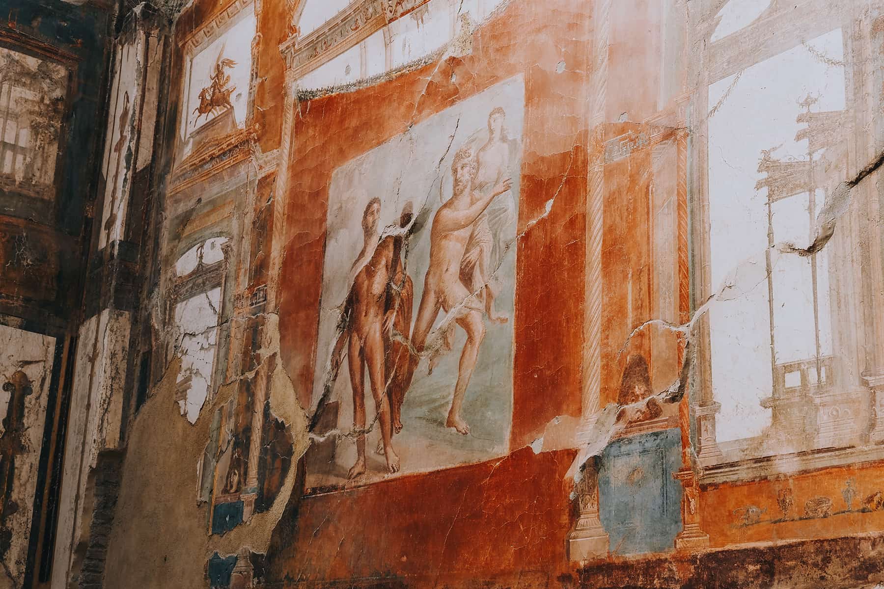 Gut erhaltenes Fresko