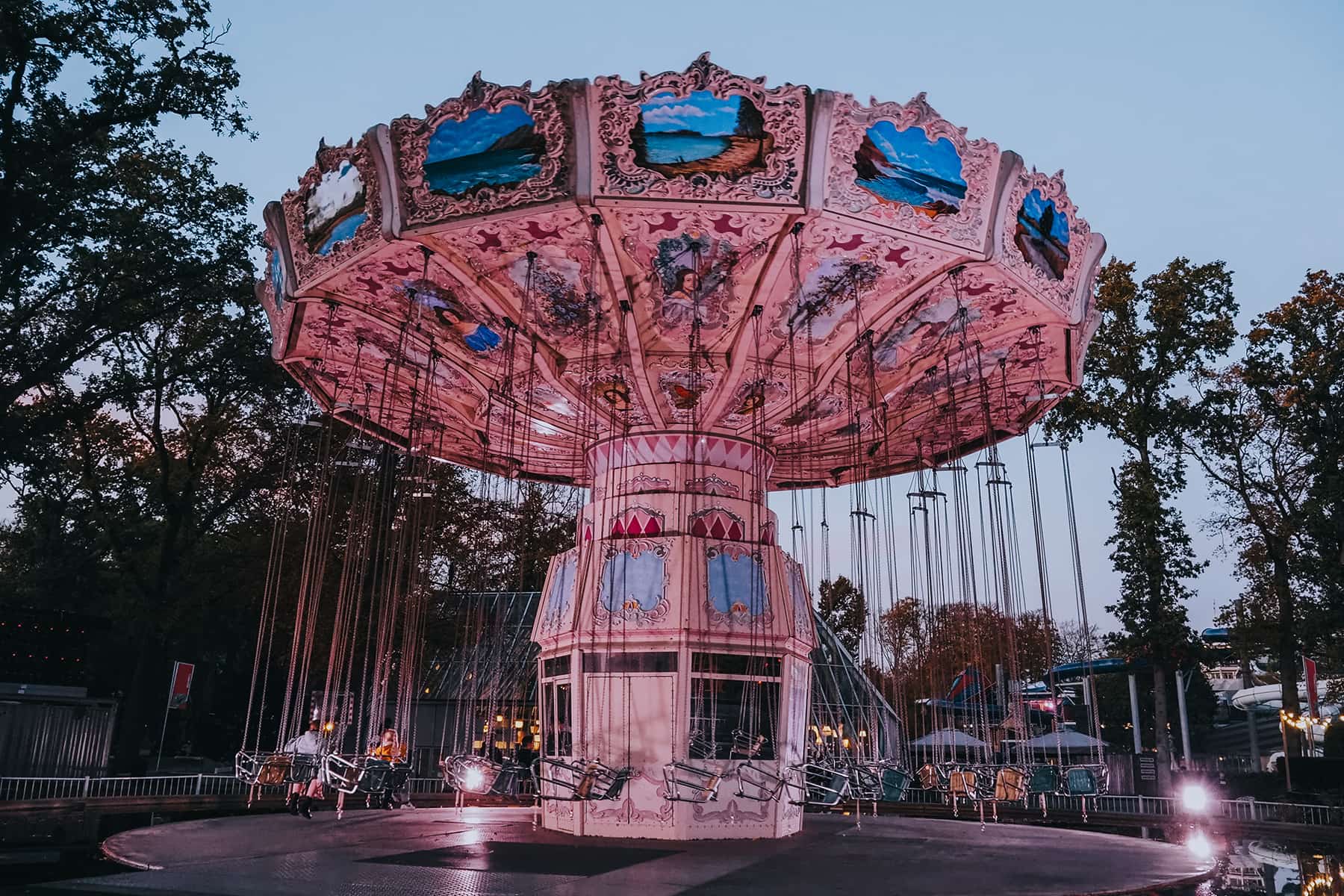 Kettenkarussell in Duinrell in Holland