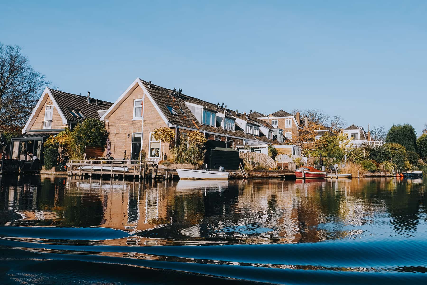 Grachtenfahrt in Leiden