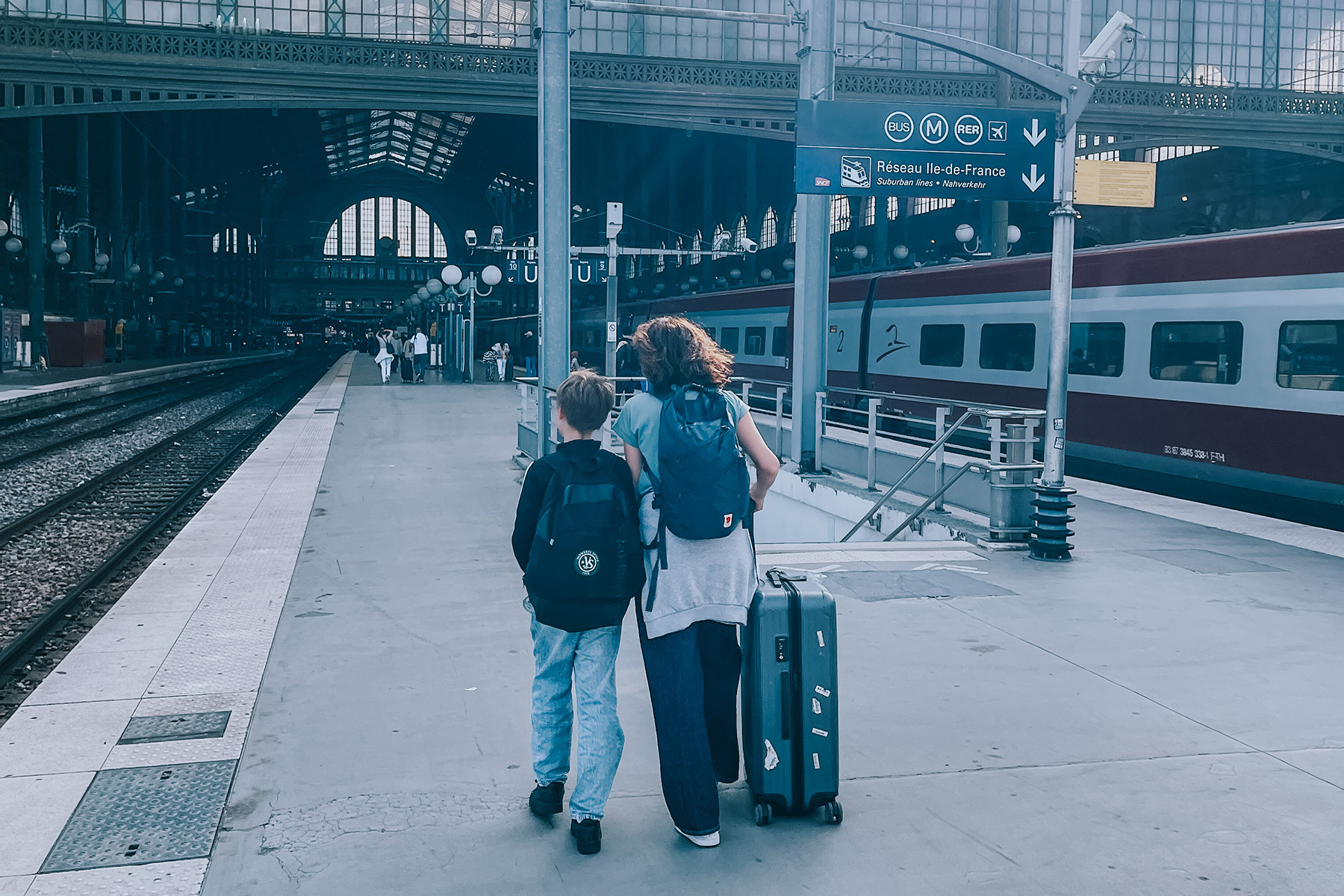 Mit dem Zug nach Frankreich Paris