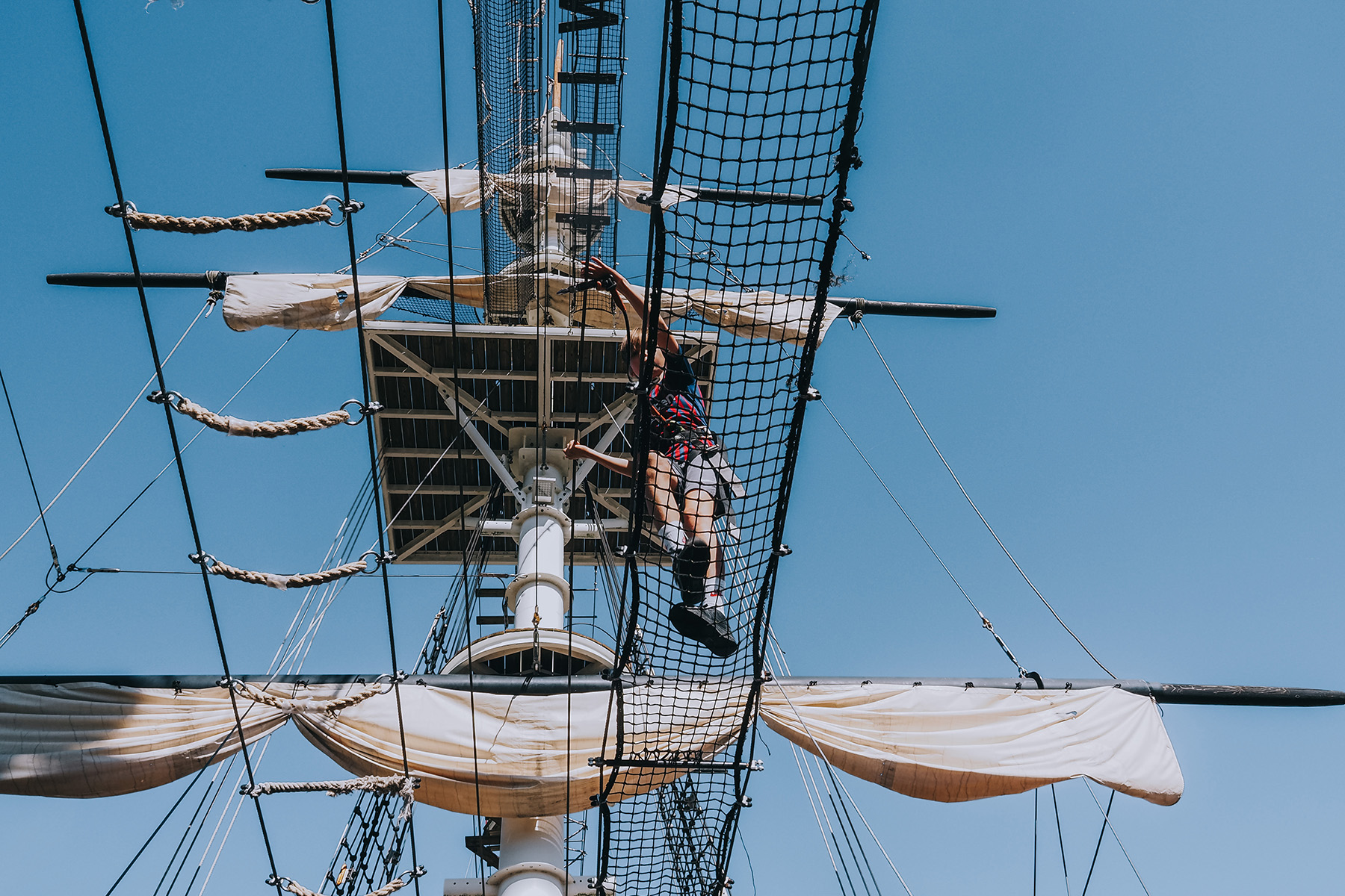 Abenteuerpark Accro-Mâts Rochefort in Frankreich