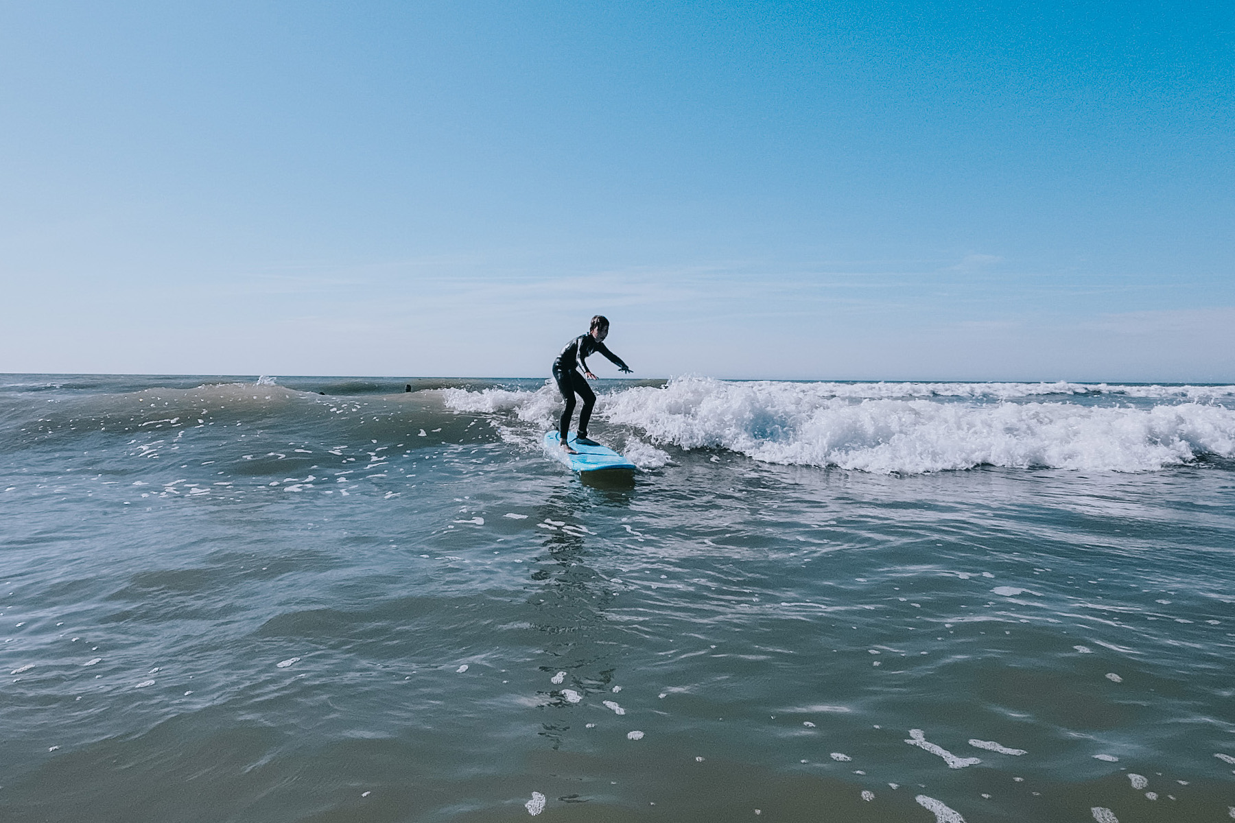 Surfen am Atlantik in Frankreich