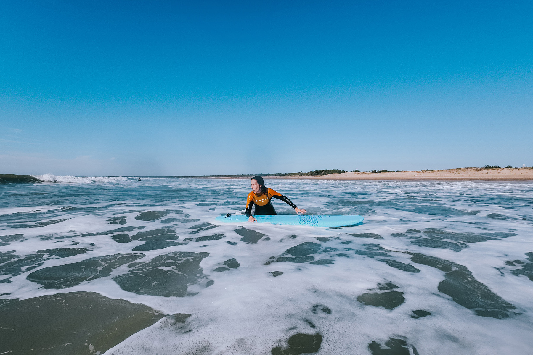 Surfen am Atlantik in Frankreich