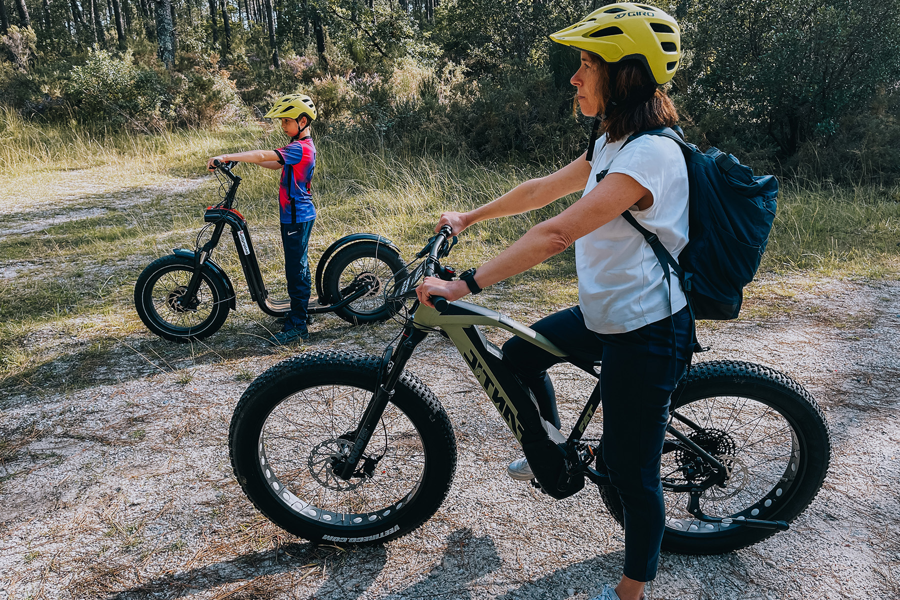 Fatbike in Lacanau in Frankreich
