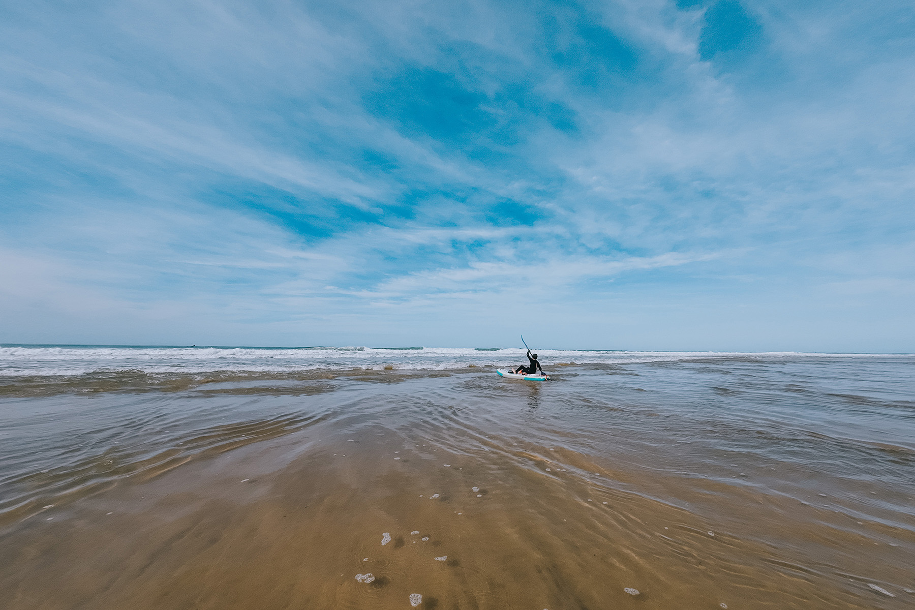 Wave Ski in Lacanau in Frankreich