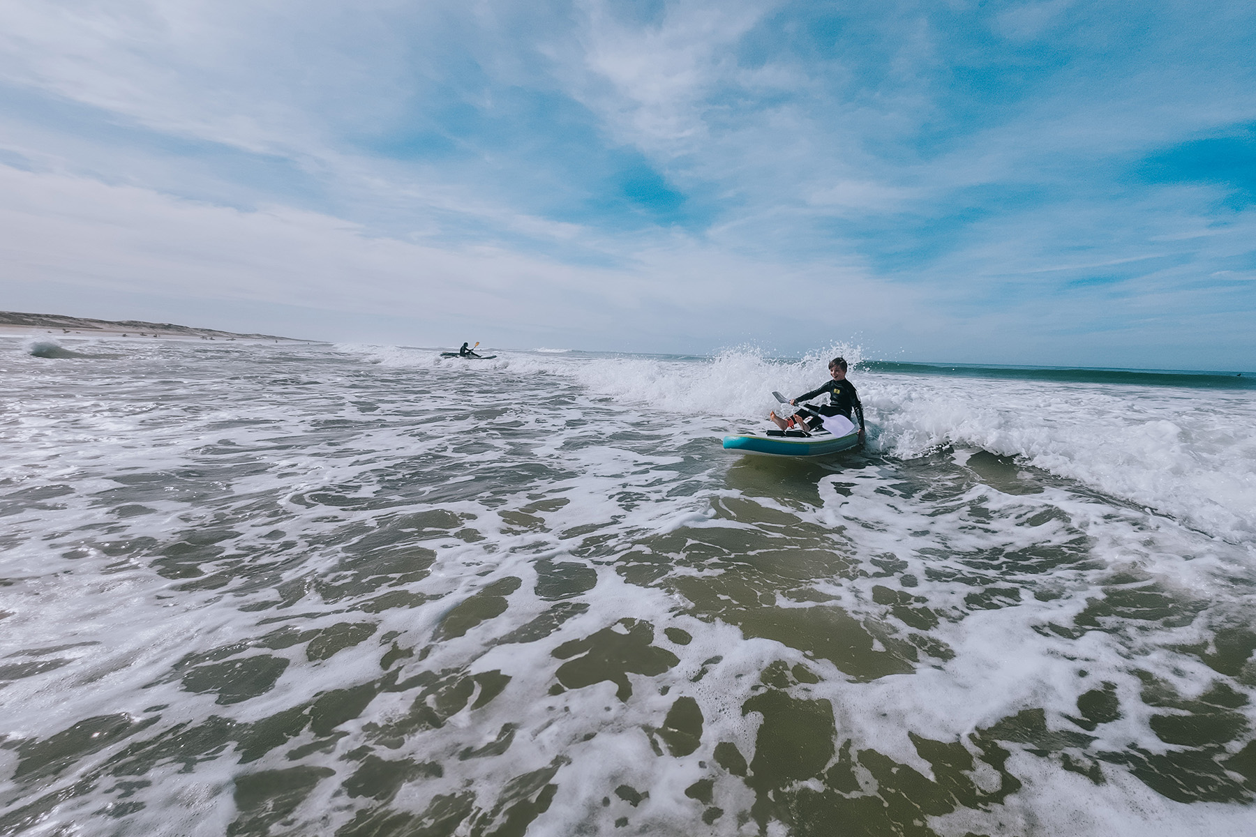 Wave Ski in Lacanau in Frankreich