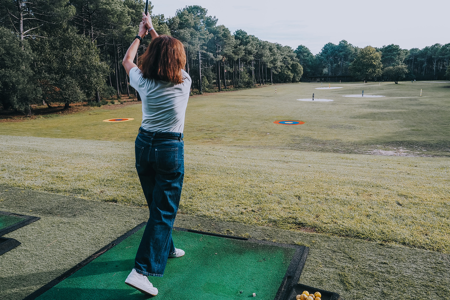 Golfen in Lacanau in Frankreich