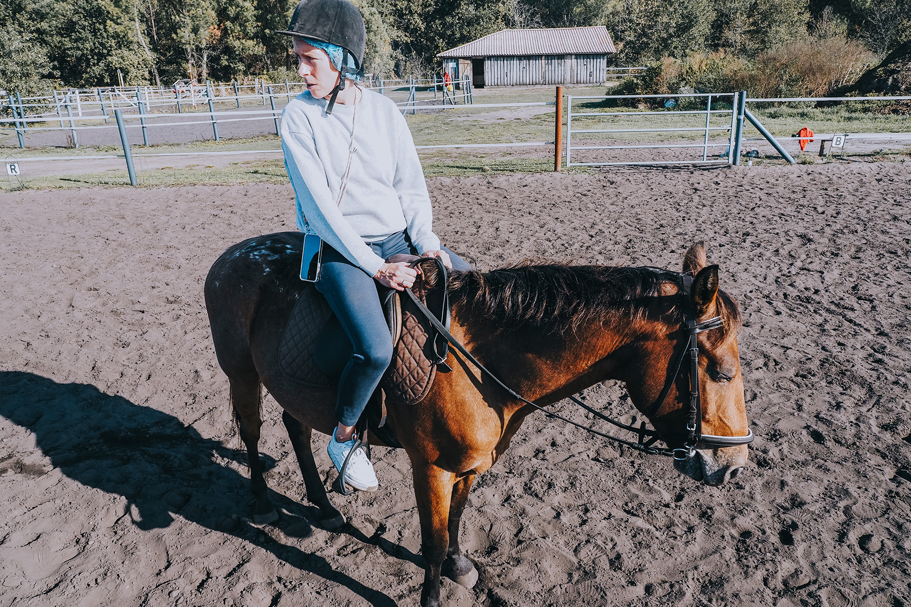 Reiten an der Atlantikküste in Frankreich