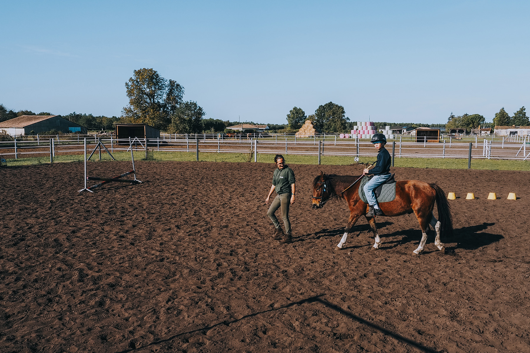 Reiten an der Atlantikküste in Frankreich