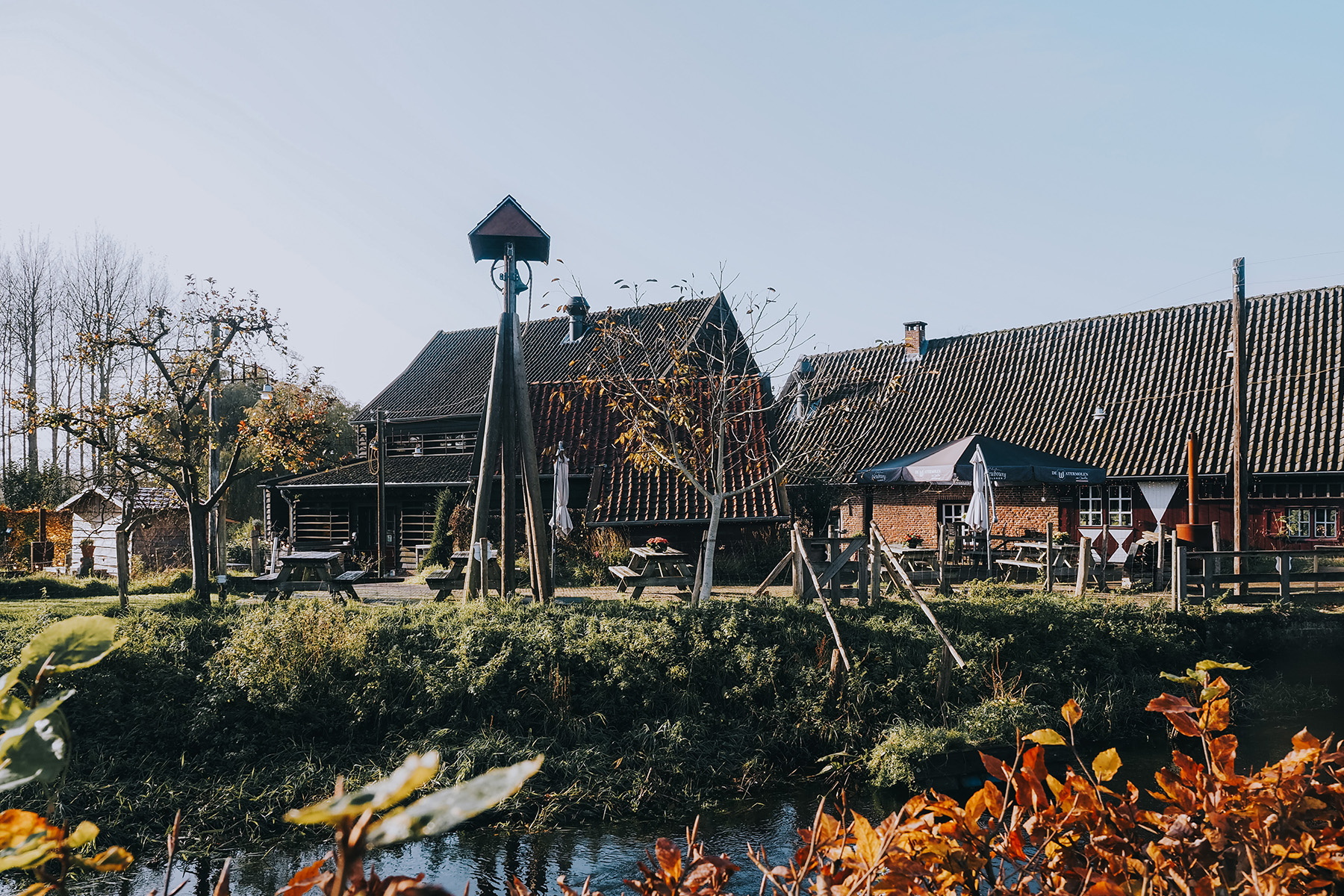 Wassermühle in Opwetten Niederlande