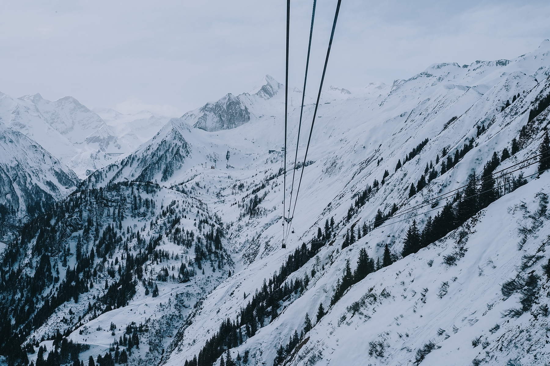 Skifahren am Kitzsteinhorn in Kaprun in Österreich